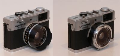 Olympus 35RC + filtre + pare soleil
