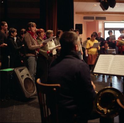 Répétition Atom Heart Mother - Pink FLoyd
Aux Ondines à Changé (53), 1er février 2009 - répétition de musiciens amateurs et professeurs
Autocord > Fuji Pro 800Z
