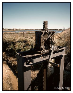 Marais salants de l'Île d'Oléron, Juillet 2022, Fuji 645S, FujiVelvia 100 expirée

