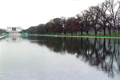 Lincoln Memorial reflecting Pool Washington DC
Avril 1993
