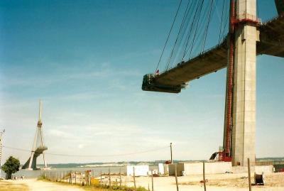Pont de Normandie
Août 1993 construction en cours
